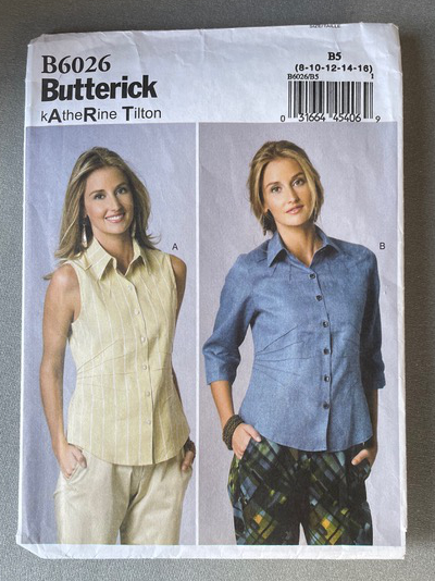 butterick 6026 Katherine Tilton shirt