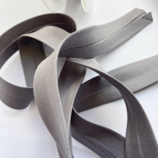 Light Grey 100% Cotton Poplin Bias Binding