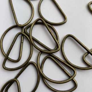 antique brass d-ring for 40mm strap