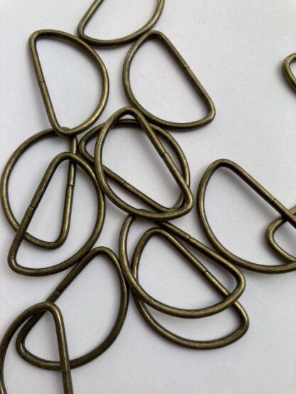 antique brass d-ring for 40mm strap
