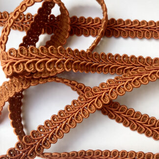 Burnt Orange figure of eight gimp Braid