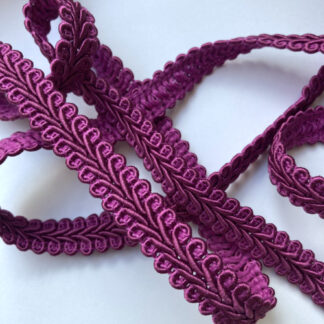 Magenta Purple figure of eight gimp Braid