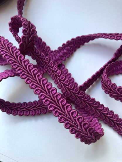 Magenta Purple figure of eight gimp Braid