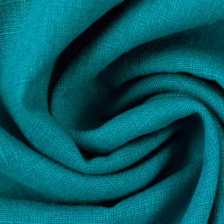 peacock teally turquoise blue heavy washed Linen