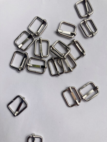 Silver Metal Slider Buckle with Bar