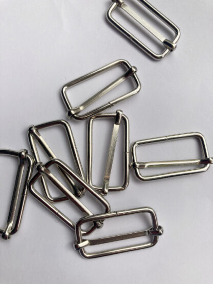 Silver Metal Slider Buckle with Bar
