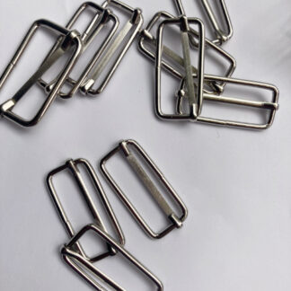 Silver Metal Slider Buckle with Bar