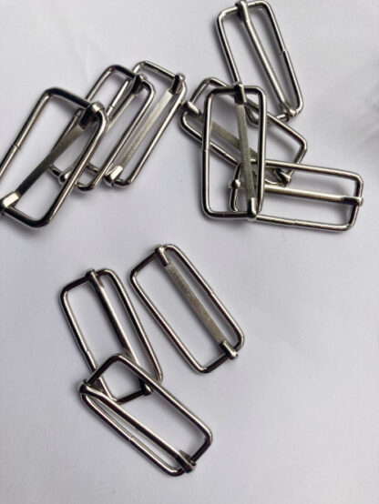 Silver Metal Slider Buckle with Bar