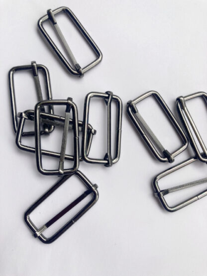 Gunmetal Slider Buckle with Bar