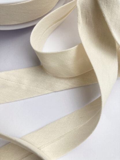 Cream 100% Cotton double gauze wide width bias binding