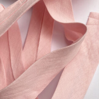 Pale Pink 100% Cotton double gauze wide width bias binding