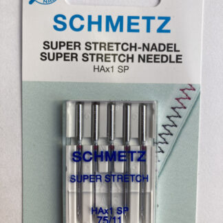 Pack of Schmetz size 11 (75) Super Stretch Needles for use with high elastane/Lycra jersey fabrics