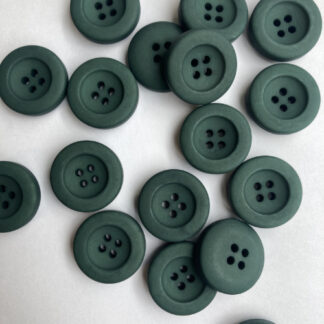 forest green chunky corozo nut natural coat button