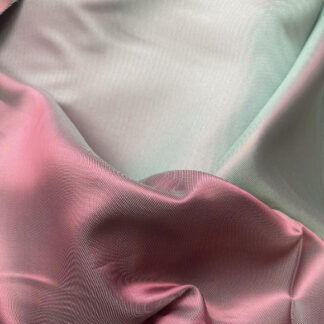 Rose Pink and Green shot 48% Viscose 52% Acetate Coat Lining