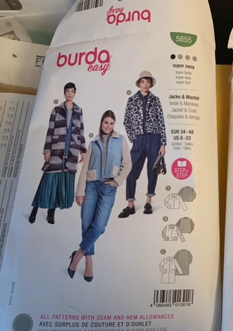 burda 5855 jacket