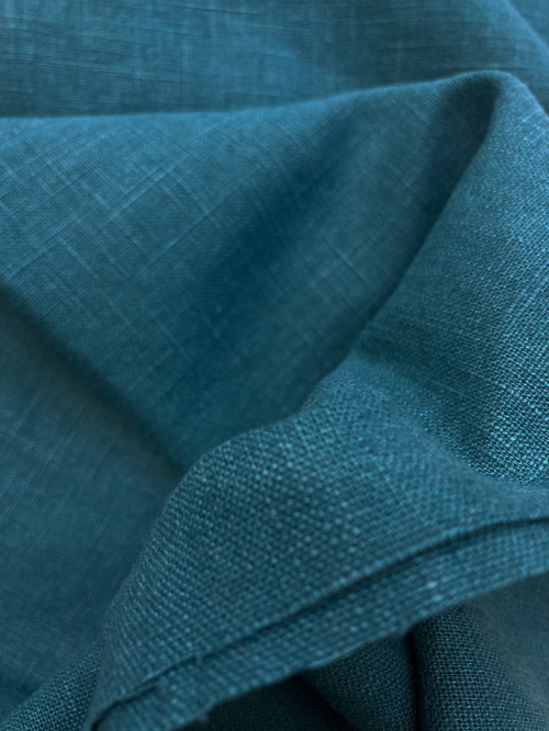 teal green blue damiel heavy washed linen