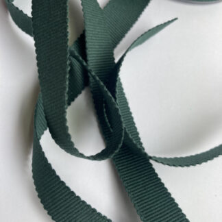 Emerald Green Cotton Grosgrain Ribbon