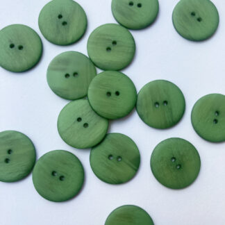 Emerald Green ombré flat matt plastic button with 2 holes
