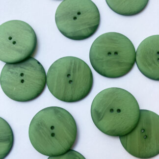 Emerald Green ombré flat matt plastic button with 2 holes