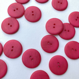 Fuchsia Pink ombré flat matt plastic button with 2 holes