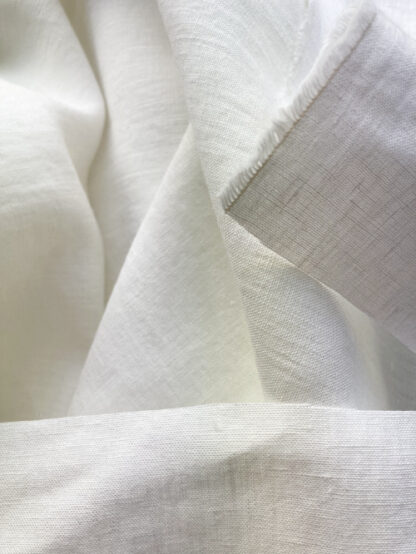 Off-White medium weight 100% Irish Linen -great opacity for weight