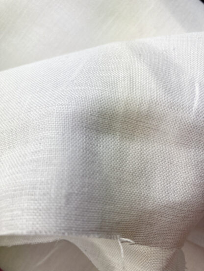 Off-White laundered lightweight 150gsm shirting weight 100% Irish Linen.