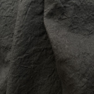 Black tumbled and laundered light-medium weight 185gsm 100% Irish Linen