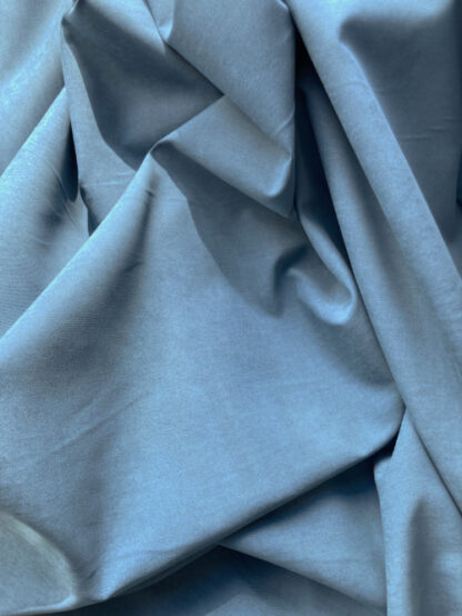 Dusky Blue sueded finish lightweight showerproof 90% Polyester 10% Polyamide 