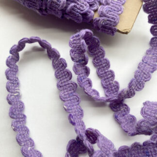 Lilac Purple Wool Tweed Gimp Braid from LG