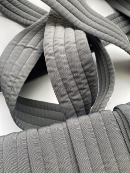 Mid Grey quilted Webbing