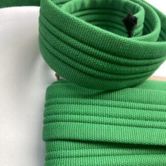 Emerald Green heavy / firm quilted bag strap / belt Webbing. 100% Polyester
