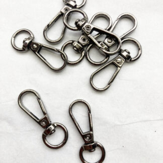 Gunmetal Metal mini Bag swivel Clip -takes H0575-100 chain or a 10mm/3/8" strap