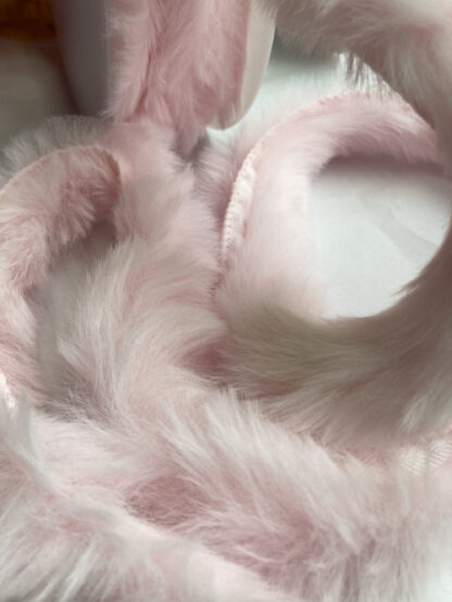 Pale Pink Faux Fur Trimming / Piping with Flange