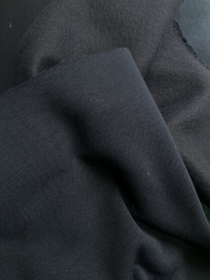 Navy Blue thick and cosy 280gsm 70% Cotton 30% Polyester brushed back Sweatshirting
