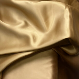 Gold Tan Viscose Satin Coat Lining