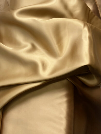 Gold Tan Viscose Satin Coat Lining