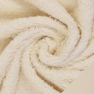 Cream 100% Polyester double sided polar / fluffy Berber Fleece