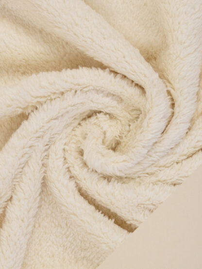 Cream 100% Polyester double sided polar / fluffy Berber Fleece