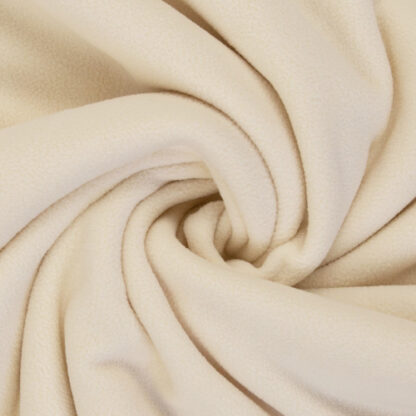 Cream 100% Polyester double sided polar / fluffy Berber Fleece