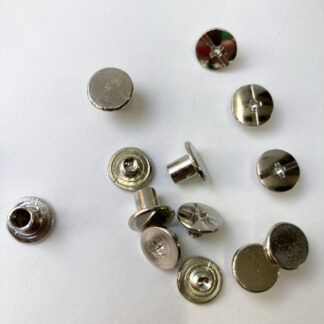 Gold coloured chicago screw Rivets. Pack of 8 pairs
