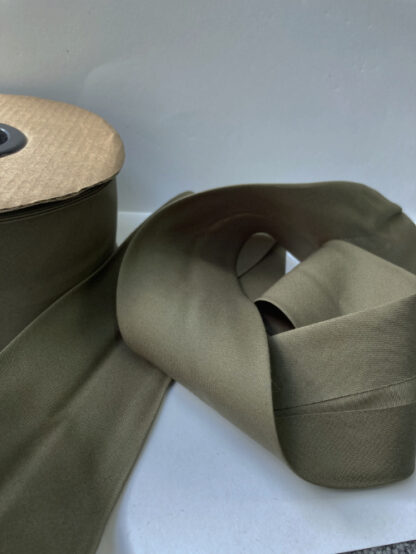 Olive Green 100% Cotton Poplin extra wide Bias Binding