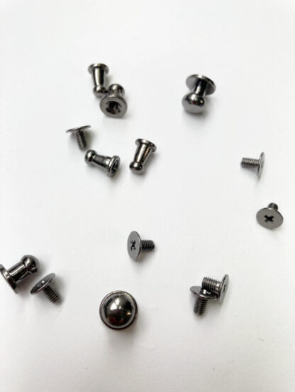 Gunmetal ball headed rivets- pack of 7 x assorted sizes