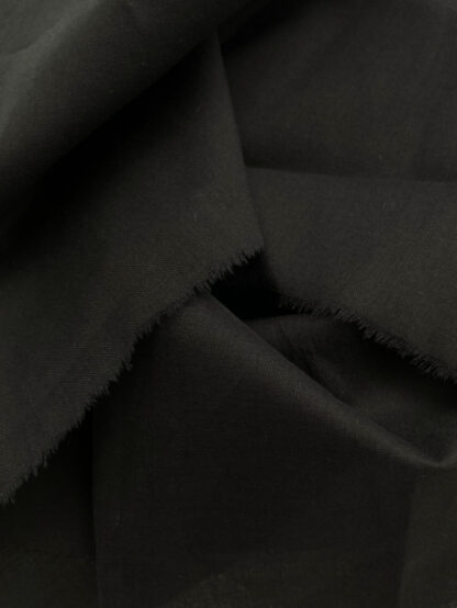 black cotton voile