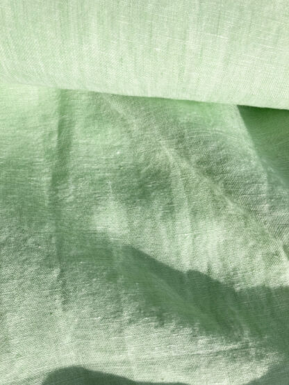 Spring Green Chambray tumble washed lightweight soft and floppy 100% Linen