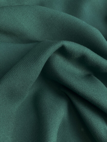Bottle Green 100% Viscose Piqué Shirting