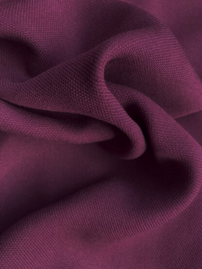 Plum Purple 100% Viscose Piqué Shirting