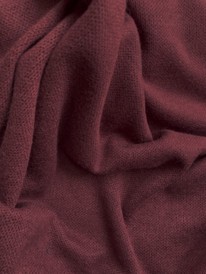 Burgundy Red 44% Viscose 30% Polyester 21% Polyamide loose, floppy and light Jumper Knit