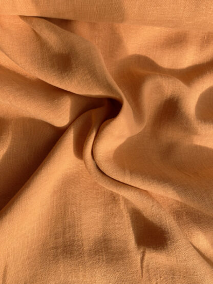 mango saffron orange lightweight 100% linen