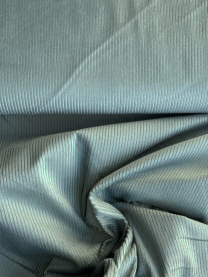 Sea Green / dusky Teal 97% Cotton 3% Elastane Stretch Jumbo Corduroy