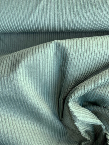 Sea Green / dusky Teal 100% Cotton washed Jumbo Corduroy